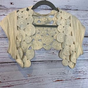 Moth by Anthropologie | Open Crochet Shrug Large